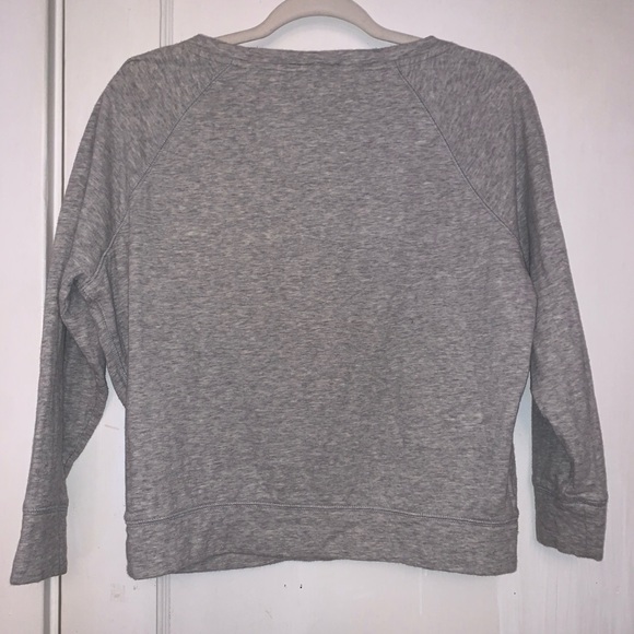 J. Crew Basic Gray Cotton Sweater - Picture 4 of 6